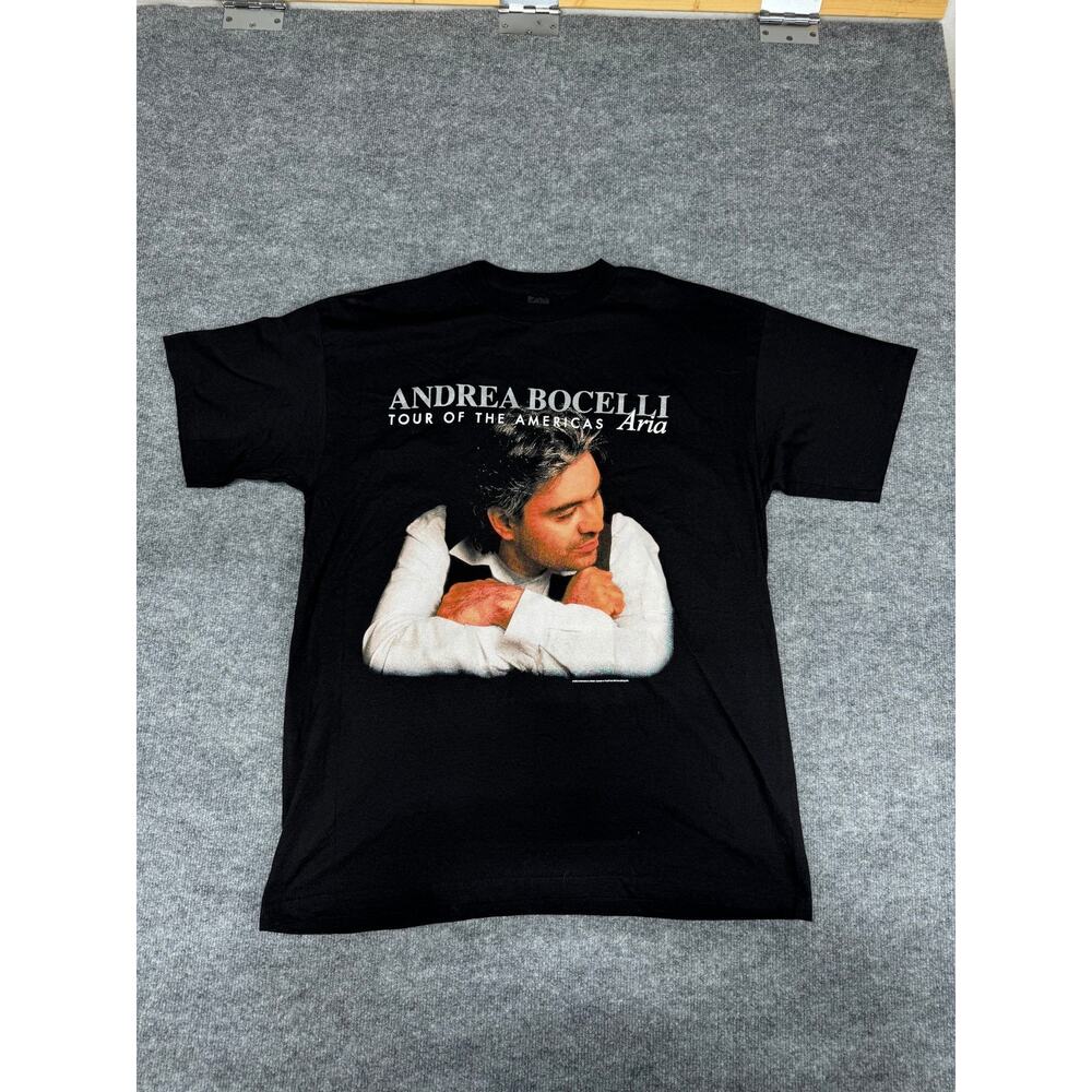 Vintage 1998 Andrea Bocelli Aria Tour T-Shirt XL PolyGram‎ Merch Opera Tenor